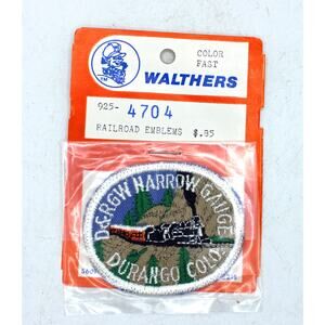 NOS Walthers D&RGW Narrow Gauge Durango, Colo. Railroad Patch